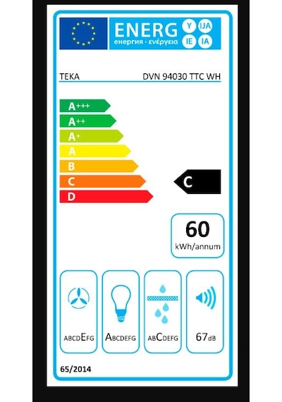 Teka DVN 94030 TTC WH Duvar Tipi Davlumbaz 112950009