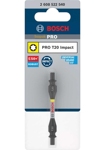 Bosch Pro Impact İki Başlı T20 Torx Bits Uç 65 Mm 2608522540