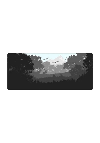 Gaming Mouse Pad 90x40 Mouse Pad Xxl Büyük Oyuncu Ofis Mause Pad Mousepad Black Deer, 90x40 Cm