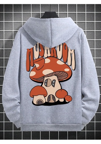 Altamira Unisex Mushroom Baskı Kapüşonlu Sweatshirt 001
