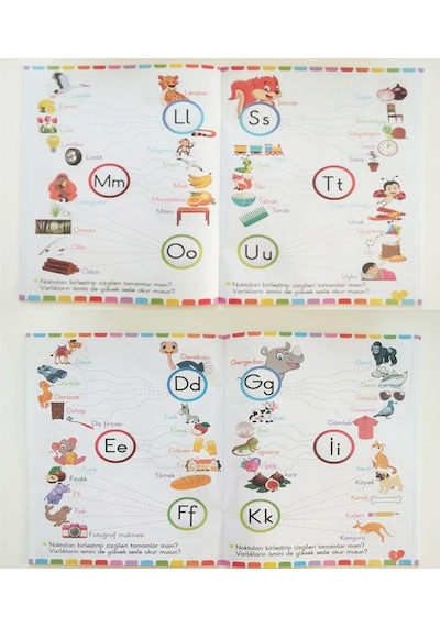 Okul Öncesi Ingilizce ve Çizgi Çalışmaları Eğitim Seti 10 Kitap
