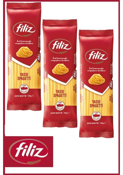 Yassı Spagetti Makarna 500 Gr X 3 Adet