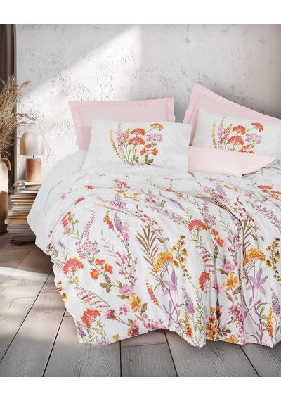 Cotton Box Çift Kişilik Nevresim Takımı Lilura Pembe Pembe