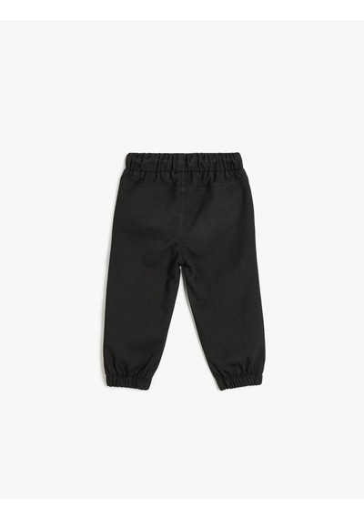 Koton Jogger Pantolon Beli Bağlamalı Cepli Siyah 5smb40033tw Siyah