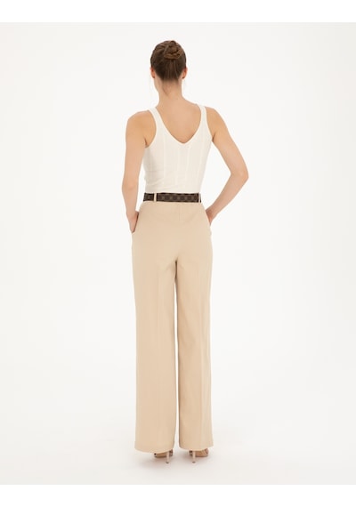 Pierre Cardin Kadın Bej Pantolon Kanvas-chino 50289786-vr011 Bej