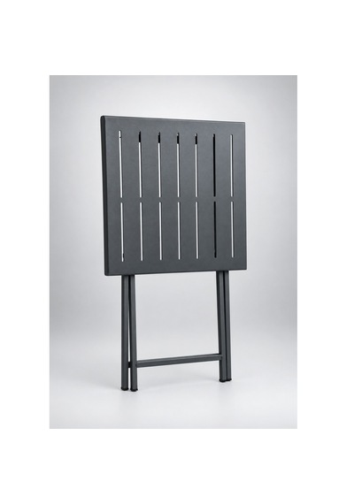 Katlanır Metal Balkon Bahçe Bistro Masa 50x50 Cm Kare Masa 75 Cm Füme 1649