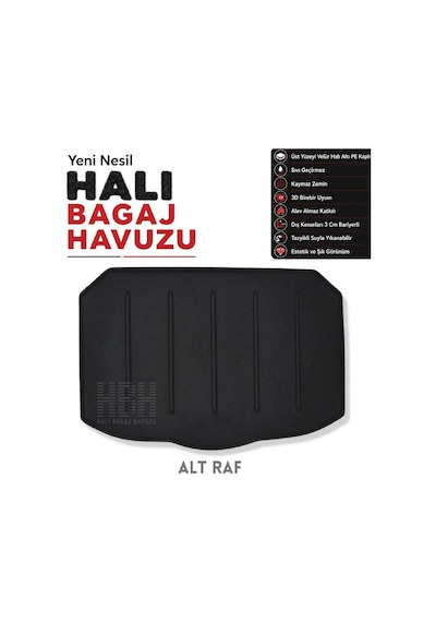 Nissan Qashqai Alt Raf Halı Bagaj Havuzu 2022 ve Sonrası