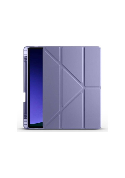 Galaxy Tab A9 Kılıf Zore Tri Folding Kalem Bölmeli Standlı Kılıf Kapaklı Kılıf