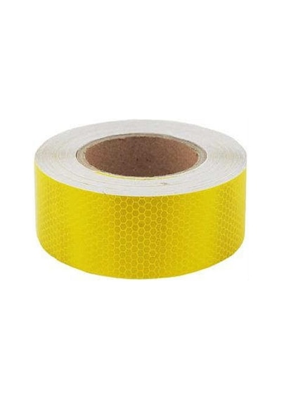 Fosfor Bant Petekli Sarı Şerit Bant 5 Cm