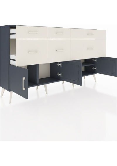 Arges Konsol Tek Raflı 6 Çekmeceli 4 Kapaklı 176x30x99 Antrasit-antrasit/aytaşı Antrasıt/aytası - Antrasıt Arges Konsol Tek Raflı 6 Çekmeceli 4 Kapaklı 176x30x99 Antrasit-antrasit/aytaşı Antrasıt/aytası - Antrasıt