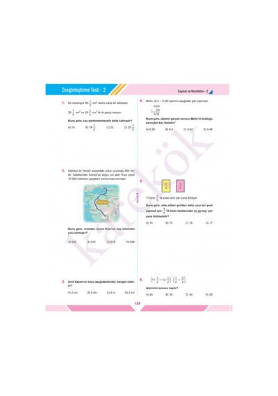 Karekök Müfredat 6. Sınıf Matematik Konu Anlatımlı Soru Bankası