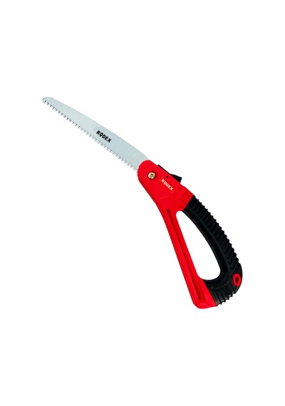 Rodex Budama Testeresi 180 Mm Metal Kilitli Çelik Düz Ağaç Dal Bağ El Testeresi Açılıp Kapanır