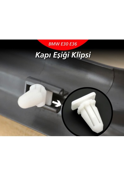 Bmw E30-e36 Kapı Eşiği Klipsi 4 Adet