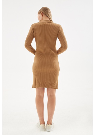 Fashion Friends Kadın Elbise 24k0275K1 Camel