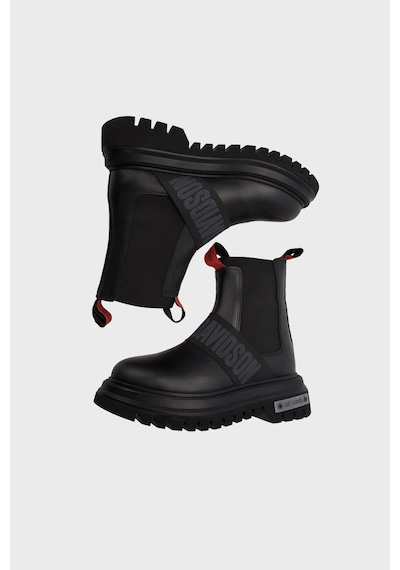 Harley Davidson Polperro Logolu Hakiki Deri Bot Erkek Bot 021m100557 Ctn Black Deri Siyah