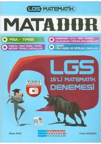8. Sınıf LGS MatADOR Matematik 15 Deneme - Evrensel İletişim Yayın