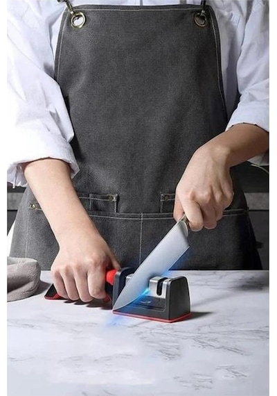 3 Aşamalı Bileme Makinesi - Elmas, Seramik Ve Tungsten Çelik Bıçak Bileyici, Ergonomik Masat