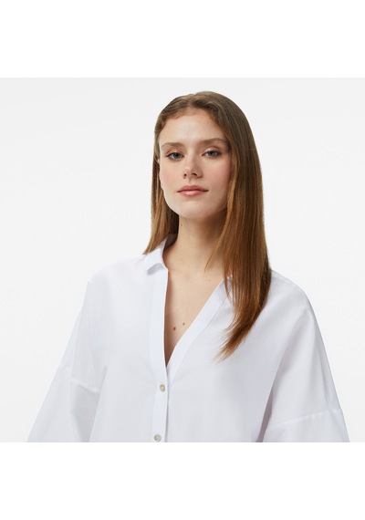 Nautica Kadın Beyaz Regular Fit Kısa Kollu Gömlekdüz65w309t