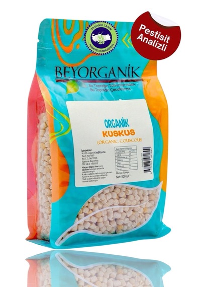 Organik Kuskus 500gr Pestisit Ve Aflatoksin Analizli