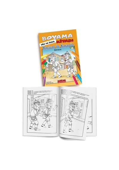 Hacivat İle Karagöz Bilmece Bildirmece Boyama Kitabı Oku Ve B...