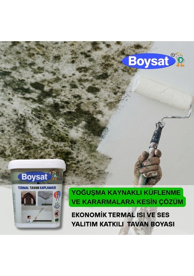 Boysat Termal Isı Yalıtımlı Tavan Boyası 10 Lt.