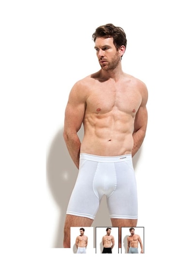 Erdem 1470 3'Lü Likralı Uzun Erkek Boxer