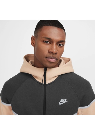 Nike Sportswear Tech Fleece Erkek Bej Sweatshirt Reflektörlü Bej