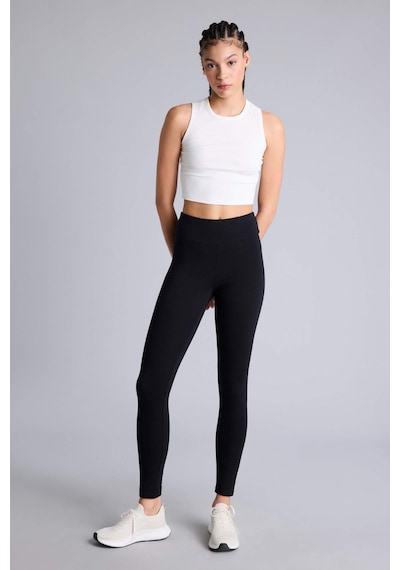 Defacto Beli Saran Pamuklu Sporcu Tayt Z6327az26smbk81 Siyah-bk81