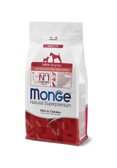 Monge Mini Starter Tavuklu Yavru Köpek Maması 1,5 Kg