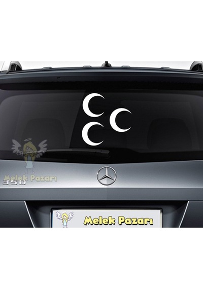 Osmanlı Üç Hilal Araba Sticker (254440560)