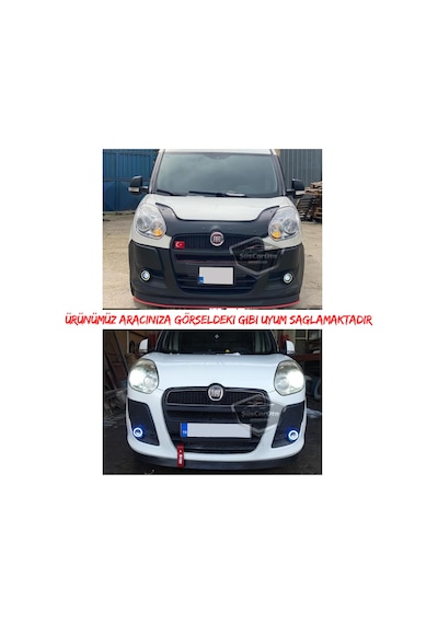 Fiat Doblo D3 2010-2015 Uyumlu Üniversal Mercekli Angel Sis Farı Metal Su Geçirmez 76 Mm Bey Halkalı Gündüz Farı Sis Farı 57693906