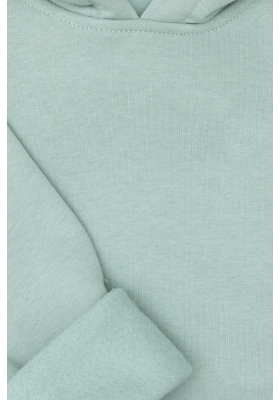 U.S. Polo Assn. Erkek Çocuk Su Yeşili Basic Kapüşonlu Sweatshirt 50295161-VR048