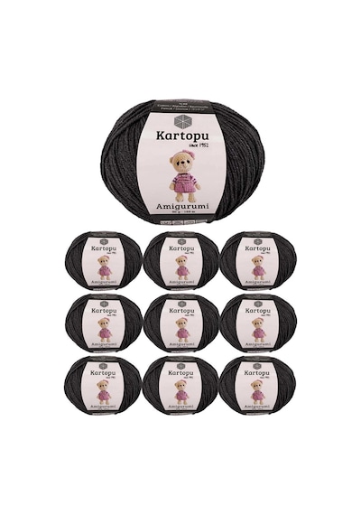 10 Adet Amigurumi El Örgü İpi 50gr 995 Çok Renkli
