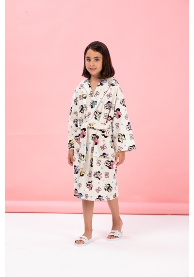 Özdilek Minnie Mouse Colours Disney Lisanslı Kapüşonlu Çocuk Bornozu 9/10 Yaş 433484 Krem Özdilek Minnie Mouse Colours Disney Lisanslı Kapüşonlu Çocuk Bornozu 9/10 Yaş 433484 Krem