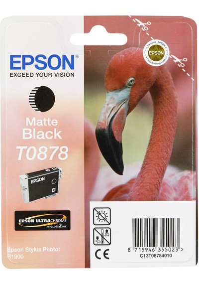 Epson T0878 C13T08784020 Mat Siyah Kartuş R1900
