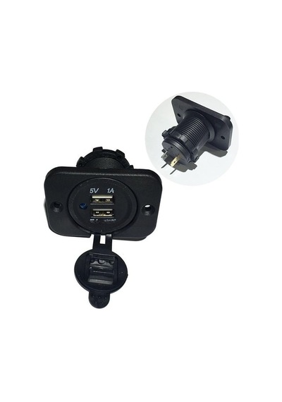 Usb Söket 12v/24v İkili Usb Girişi Marin Tip