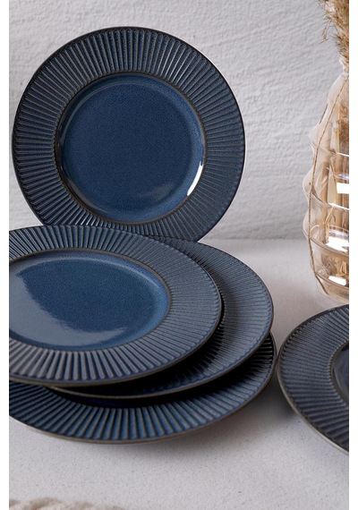 Lapis Myra Pasta Tabağı 22 Cm 6 Adet Q08 Çok Renkli