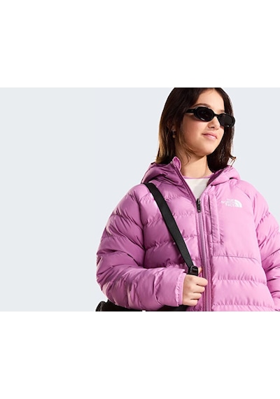 The North Face G Reversıble Perrıto Hooded Jacket Çocuk Outdoor Montu Nf0a88ueg6e1 Mor