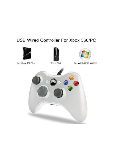 Torima Xbox 360/pc Uyumlu Kablolu Joystick Gamepad Controller