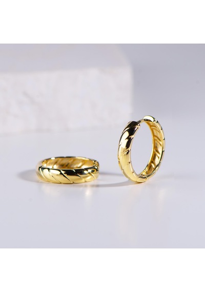 Goldkupe 14 Ayar Altın Halka Küpe 5,35 Gr-6440