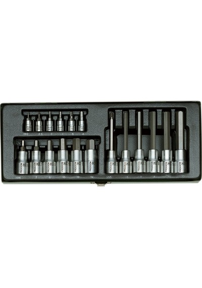 Proxxon 23100 1/4'' & 1/2'' 18 Parçalı Allen Lokma Takımı