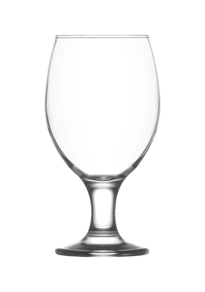 Lav Misket Cam Bira Bardağı 6'lı 400 ml Ayaklı