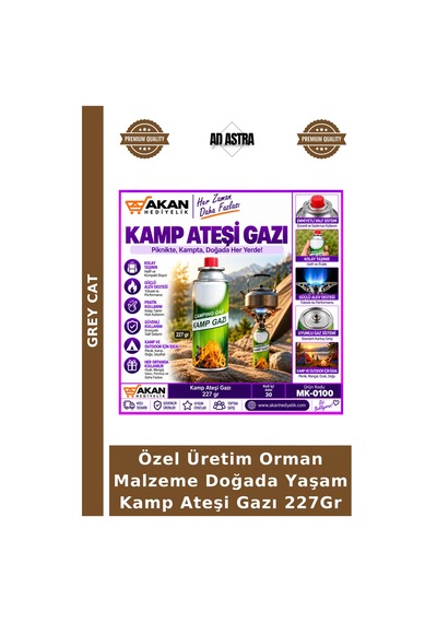 Özel Üretim Orman Malzeme Doğada Yaşam Kamp Ateşi Gazı 227gr