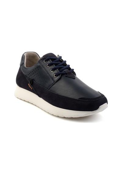 Bambi Lacivert Leather Erkek Casual Ayakkabı E01076501103 Lacivert