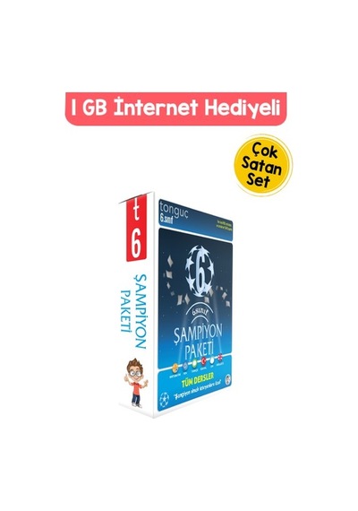 Tonguç 6. Sınıf Tüm Dersler Şampiyon Paketi