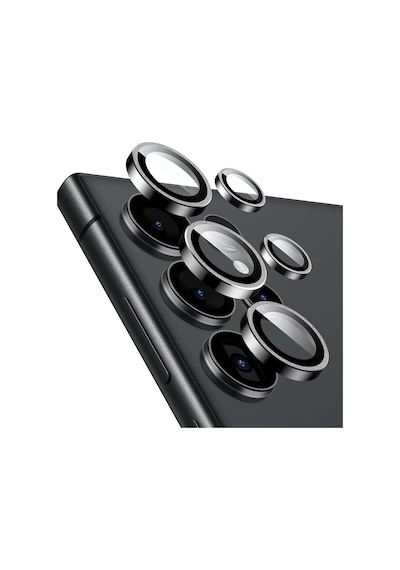 Samsung Galaxy S24 Ultra Uyumlu Kamera Koruyucu Grey