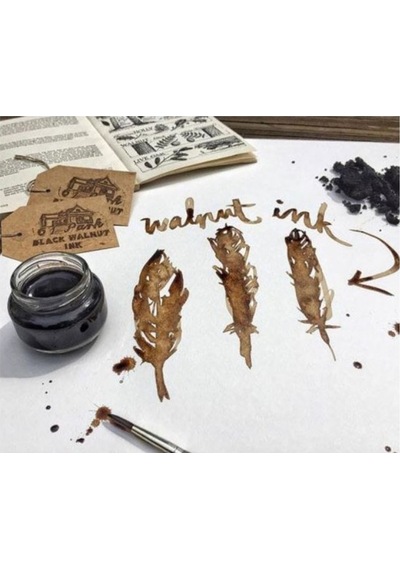 Walnut Ink Ceviz Mürekkebi-gölge Yazı-copperplate Mürekkebi-walnut 25ml-ink Ceviz Rengi Çok Renkli
