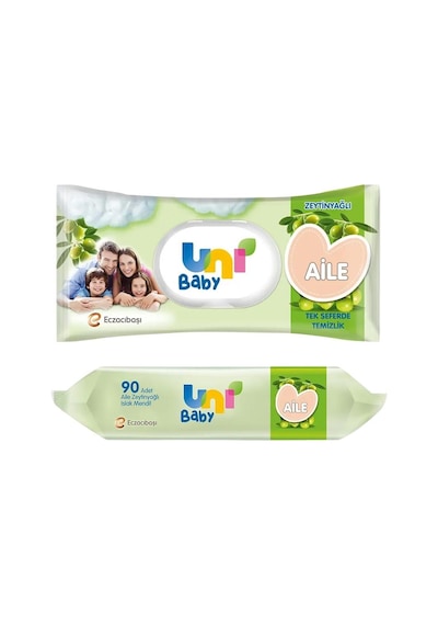 Uni Baby Islak Havlu 90'lı Aile Zeytinyağlı Tekli