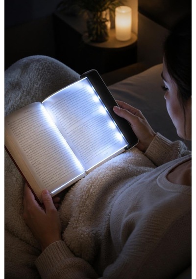 Lexroo Led Kitap Okuma Işığı, Kitap Arasına Yerleştirilebilir İnce Okuma Lambası Çok Renkli