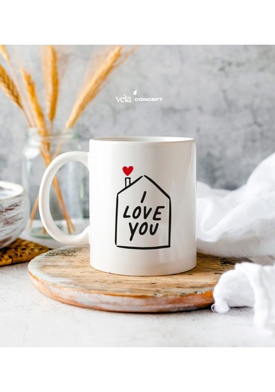 Kişiye Özel I Love You Minimal Kupa Bardak - Doğum Günü Hediyesi - Arkadaşa Hediye 14 Beyaz